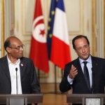 Le Président Tunisien Moncef Marzouki et François Holland
