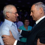 Prime Minister Benjamin Netanyahu (R) seen with son of Menachem Begin, Benny Begin during an event marking ten years to the Menachem Begin Heritage Center in Jerusalem on September 21, 2014. Photo by Haim Zach/GPO/Flash90 *** Local Caption *** ??? ???? ???? ????? ???? ?????? ?????? ?????? ???? ???? ????? ???? ?????