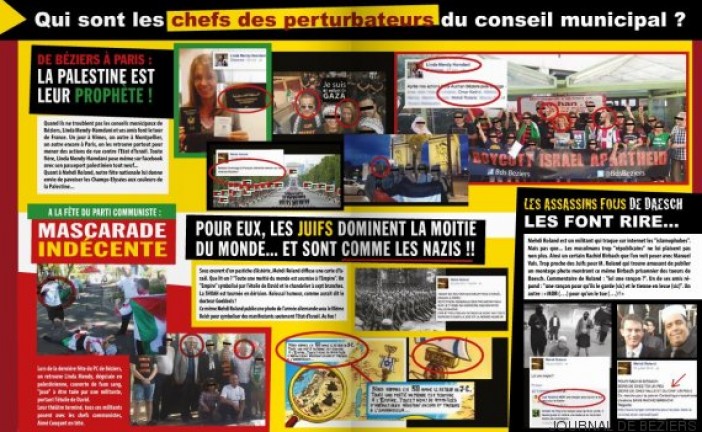 Le journal de Béziers dénonce les racailles anti-israéliennes de l’opposition communiste !