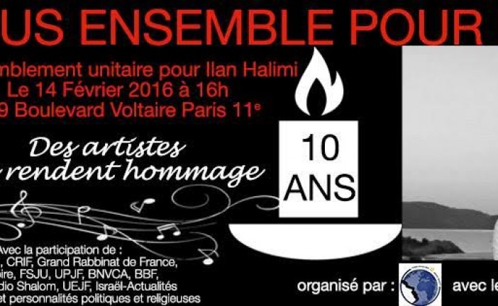 BNVCA : Ilan Halimi : Le rapt, et l’assassinat du jeune juif Ilan Halimi, torturé, par une bande d’antijuifs continuent de hanter la mémoire des juifs de France. La cicatrice de ce crime ne se referme pas et ne se refermera pas.