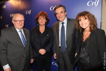 Les amis du CRIF reçoivent François Fillon le 15 février 2015‏. Par notre photographe reporter Alain AZRIA