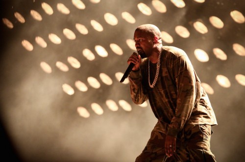 American artist Kanye West performs at the Ramat gan stadium, near Tel Aviv, Israel, on September 30, 2015. Photo by FLASH90