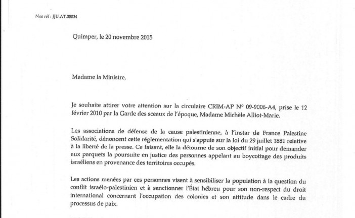 Le  ministre de la justice Jean-Jacques Urvoas invité au dîner du CRIF fervent défenseur de BDS en appelant au boycott d’Israel , Merci Mr Cukierman