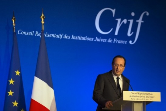 François Hollande au Crif au diner  Du CRIF