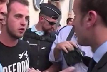 Video : Le tee-shirt pro-palestinien à l’origine du clash d’Emmanuel Macron contre des militants de Nuit debout