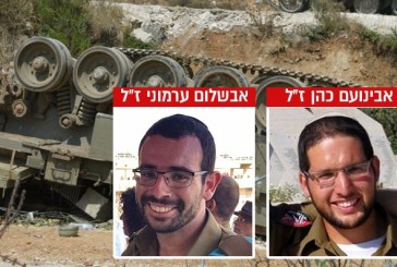 Tsahal: Apres la tragédie de ce matin, les noms des deux militaires tués ont été publiés