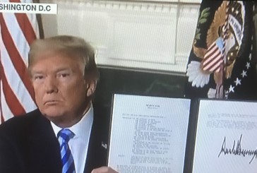 Alerte info : Donald Trump  en directe à la Maison Blanche, « J’annonce aujourd’hui, que les Etats Unis  vont se retirer officiellement de l’Accord ».