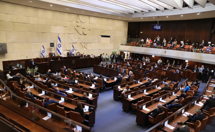 La loi de dissolution de la Knesset a été approuvée en lecture préliminaire