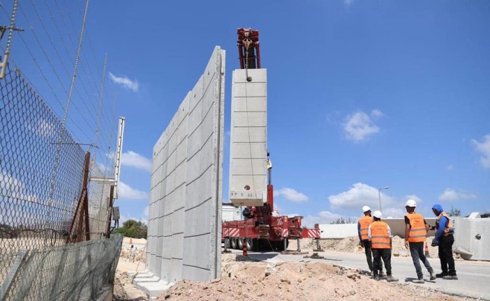 Cisjordanie : Israël a commencé la construction d’une barrière de sécurité de 45 kilomètres