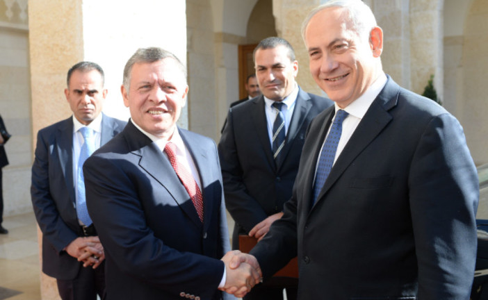 Le premier ministre israélien Benjamin Netanyahu rencontre le roi Abdallah II de Jordanie
