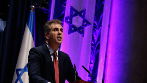 Incoming minister of Foreign Affairs Eli Cohen at a ceremony at the Ministry of Foreign Affairs in Jerusalem, January 2, 2023. Photo by Olivier Fitoussi/Flash90 *** Local Caption ***  ?? ???? ??? ??? ?????? ???? ???