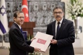 Le nouvel ambassadeur de la Turquie en Israël présente ses lettres de créance au président israélien Isaac Herzog