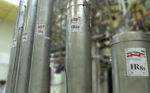 (FILES) This file handout picture released by Iran's Atomic Energy Organization on November 4, 2019, shows shows the atomic enrichment facilities Natanz nuclear research center, some 300 kilometres south of capital Tehran. - The UN nuclear watchdog said on May 30 that it estimated Iran's stockpile of enriched uranium had grown to more than 18 times the limit laid down in Tehran's 2015 deal with world powers. The International Atomic Energy Agency said in its latest report on Iran's nuclear programme that it "estimated that, as of May 15, 2022, Iran's total enriched stockpile was 3,809.3 kilograms." (Photo by HO / Atomic Energy Organization of Iran / AFP) / === RESTRICTED TO EDITORIAL USE - MANDATORY CREDIT "AFP PHOTO / HO / ATOMIC ENERGY ORGANIZATION OF IRAN" - NO MARKETING NO ADVERTISING CAMPAIGNS - DISTRIBUTED AS A SERVICE TO CLIENTS ===
