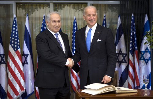 Benjamin Netanyahu and Joe Biden in Jerusalem, on March 9, 2010.