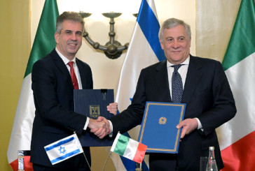Lors de sa visite en Italie, le ministre israélien des Affaires étrangères s’engage à renforcer les liens italos-israéliens