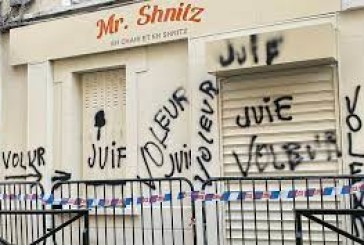 Break News :À Levallois, des tags antisémites sur la devanture d’un restaurant casher, un homme interpellé