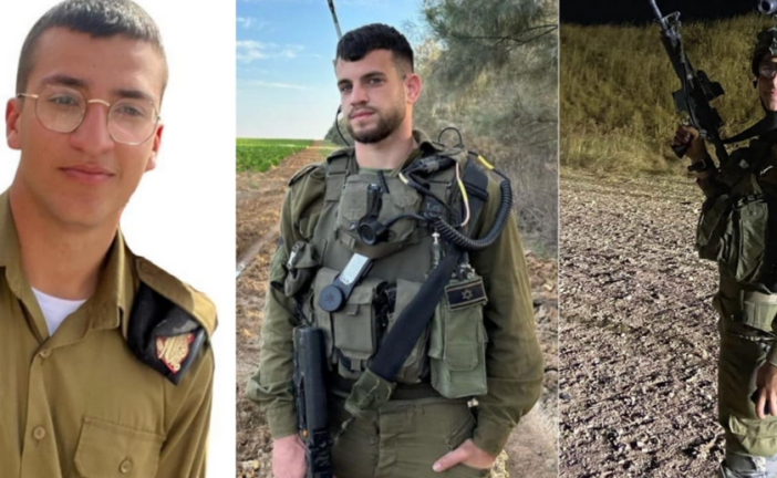 Israël en guerre : Tsahal annonce le nom des trois soldats israéliens tués le 7 octobre, dont les corps sont détenus par le Hamas