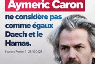 L’Observatoire Juif de France dépose plainte contre Monsieur EYMERIC CARON.
