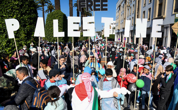 Manifestation au Maroc  pro-palestiniennes de soutien au Hamas