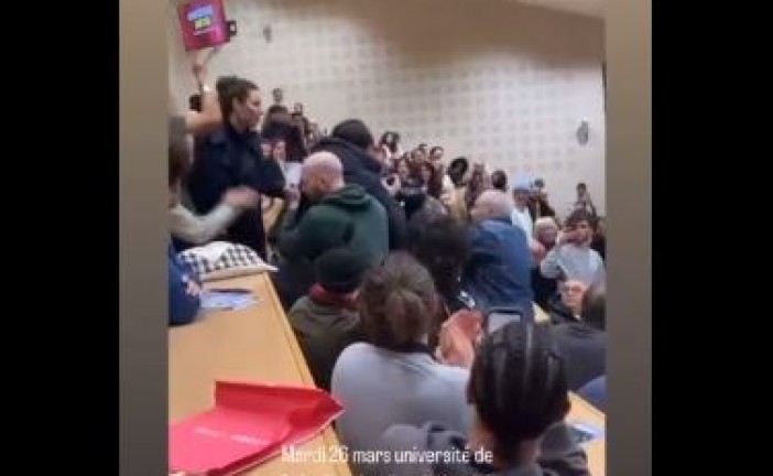 Video : En France un étudiant de confession juive se fait sortir d’un amphithéâtre à l’Université de Creteil