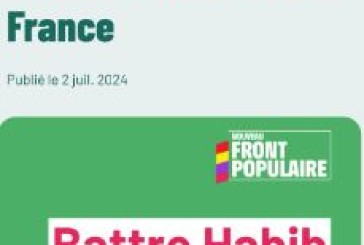 FAIRE BARRAGE à La candidate Caroline Yadan soutenue  par LFI contre Meyer Habib député sortant.