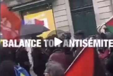 Vidéo : Slogans entendus lors de la manifestation contre le racisme et l’extrême droite, tels que « À bas l’État, les Juifs et les fachos ». J’attends que nos responsables communautaires réagissent face à cette situation.