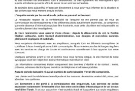 Après trois semaines d’attente, l’ACCIL a enfin décidé, ce jour, de communiquer.