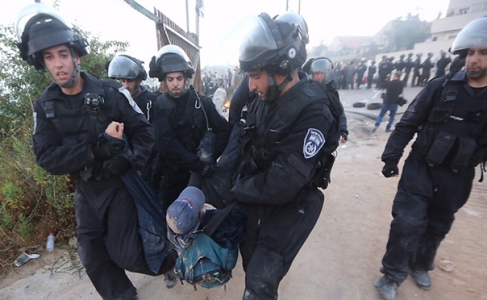 Des violences à Beit-El entre habitants et forces de police.