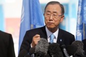 le secrétaire général de l’ONU Ban Ki-Moon a lui aussi été jeter ses péchés.