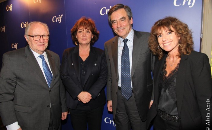 Les amis du CRIF reçoivent François Fillon le 15 février 2015‏. Par notre photographe reporter Alain AZRIA