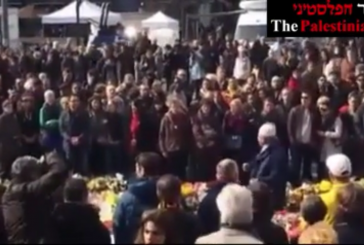 Vidéo: Un pro-palestinien criant « Palestine » hué par la foule lors d’un rassemblement pour les victimes des attentats de Bruxelles.