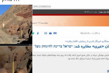 « Israël doit être effacé » écrit en hébreu sur les missiles balistiques testés par l’Iran.