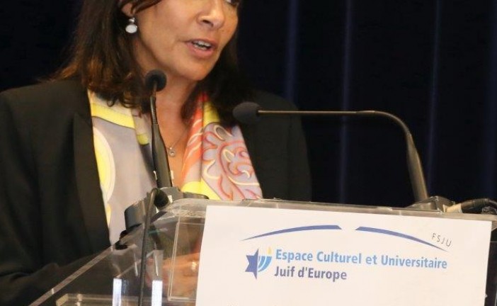 Voeux de Anne Hidalgo maire de Paris  à la communauté juive. Photo Alain AZRIA