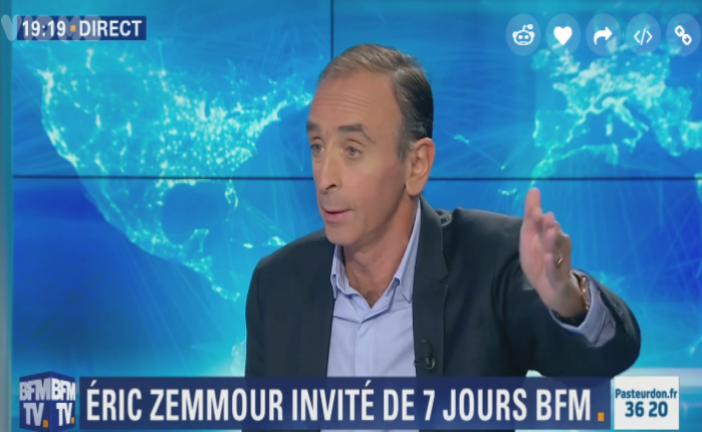 [Vidéo] Eric Zemmour : « des palestiniens tuent des enfants dans la rue uniquement parce qu’ils sont juifs  »