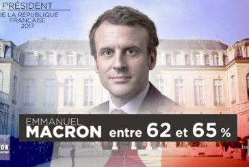 Emmanuel Macron Elu avec un taux entre 62 et 65 % des suffrages