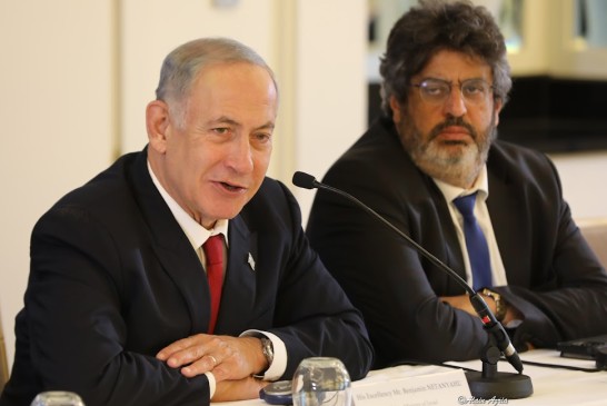 Le premier Ministre Israelien avec le Député Meyer Habib
