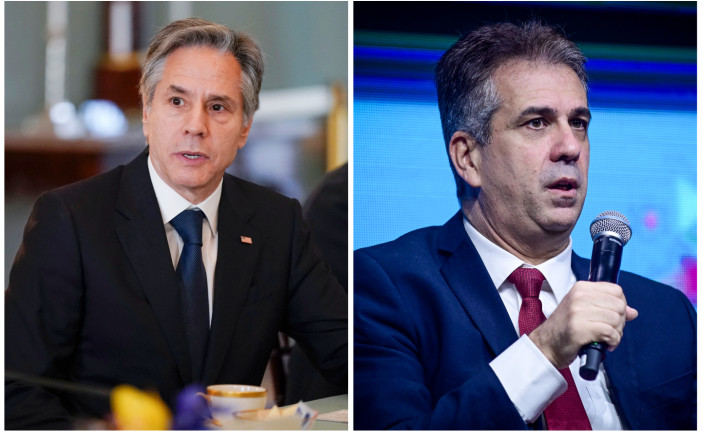 Eli Cohen et Anthony Blinken discutent de l’Iran et des violences en Judée-Samarie lors d’un entretien téléphonique
