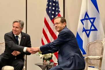 Isaac Herzog rencontre le secrétaire d’État américain Anthony Blinken lors de sa visite aux États -Unis