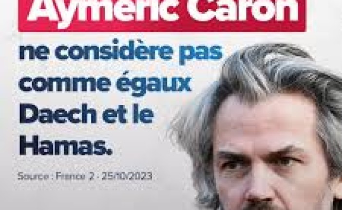 L’Observatoire Juif de France dépose plainte contre Monsieur EYMERIC CARON.