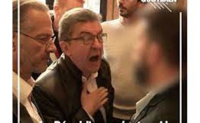 Le vrai visage de Melenchon, il y avait la pute de la république aujourd’hui nous avons le Fanfaron de la république