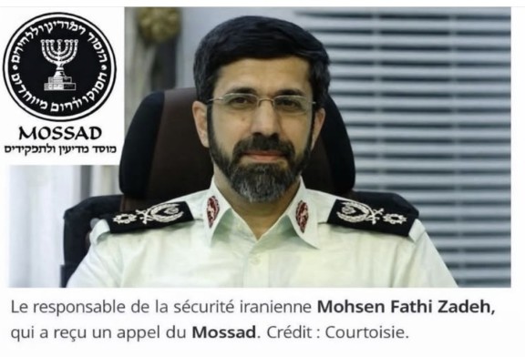 Comment fonctionne le Mossad  contre les commandants Iraniens, en les contactant directement